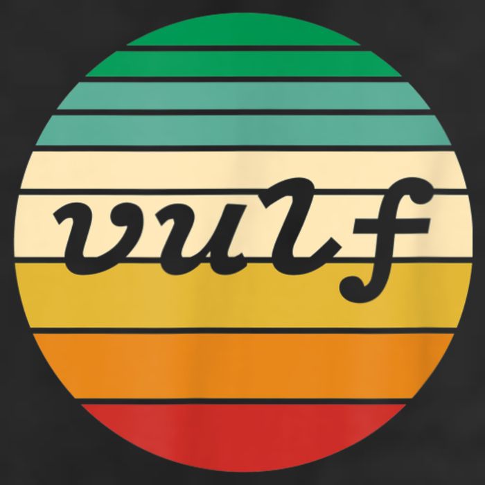 Vulf Retro Sunset Vulfpeck Design Golf Towel