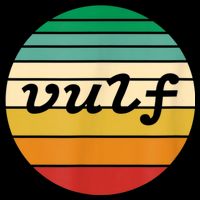 Vulf Retro Sunset Vulfpeck Design Cropped Pullover Crew