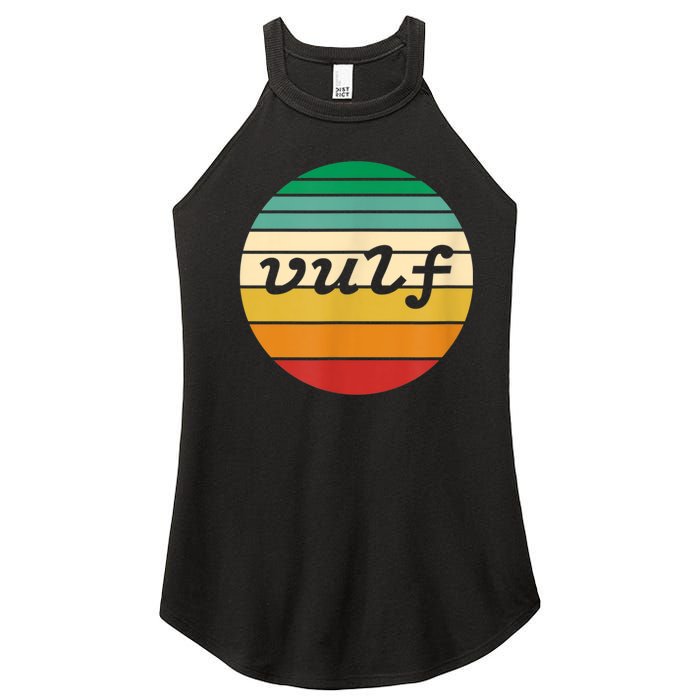 Vulf Retro Sunset Vulfpeck Design Women's Perfect Tri Rocker Tank