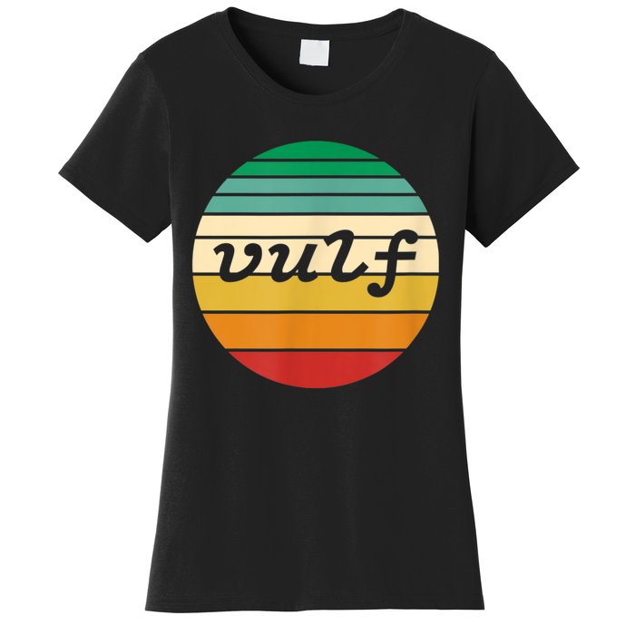 Vulf Retro Sunset Vulfpeck Design Women's T-Shirt