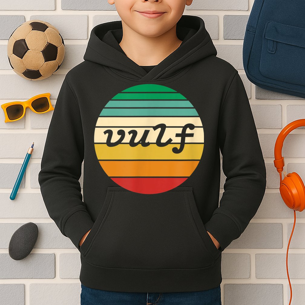Vulf Retro Sunset Vulfpeck Design Kids Hoodie