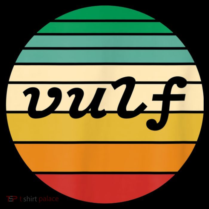 Vulf Retro Sunset Vulfpeck Design Short Acrylic Beanie