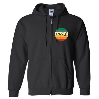 Vulf Retro Sunset Vulfpeck Design Full Zip Hoodie