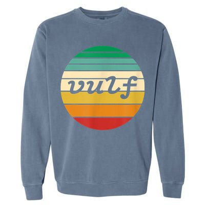 Vulf Retro Sunset Vulfpeck Design Garment-Dyed Sweatshirt