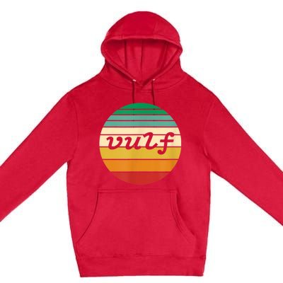 Vulf Retro Sunset Vulfpeck Design Premium Pullover Hoodie