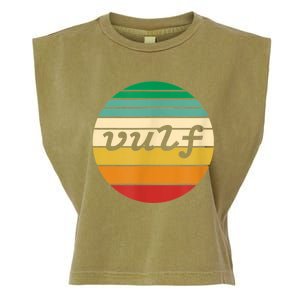 Vulf Retro Sunset Vulfpeck Design Garment-Dyed Women's Muscle Tee