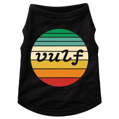 Vulf Retro Sunset Vulfpeck Design Doggie Tank