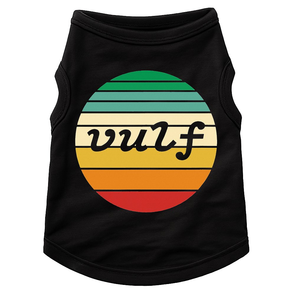 Vulf Retro Sunset Vulfpeck Design Doggie Tank