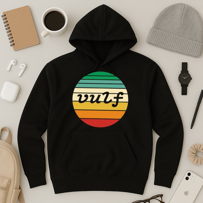 Vulf Retro Sunset Vulfpeck Design Hoodie