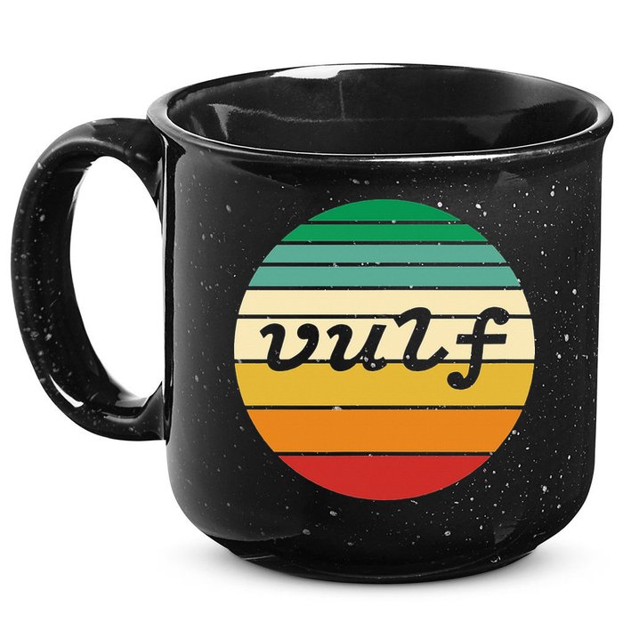 Vulf Retro Sunset Vulfpeck Design 15oz Campfire Ceramic Mug