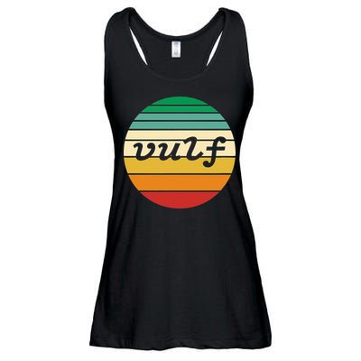 Vulf Retro Sunset Vulfpeck Design Ladies Essential Flowy Tank