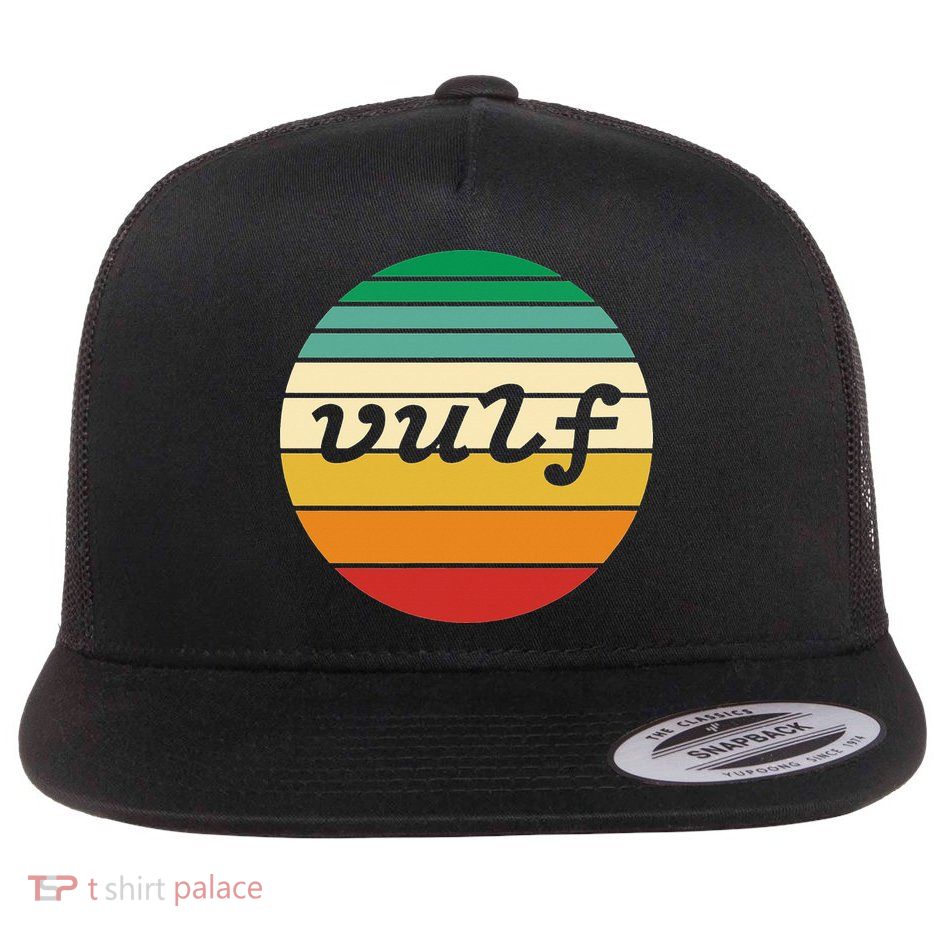 Vulf Retro Sunset Vulfpeck Design Flatbill Hat