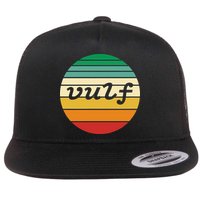 Vulf Retro Sunset Vulfpeck Design Flatbill Hat