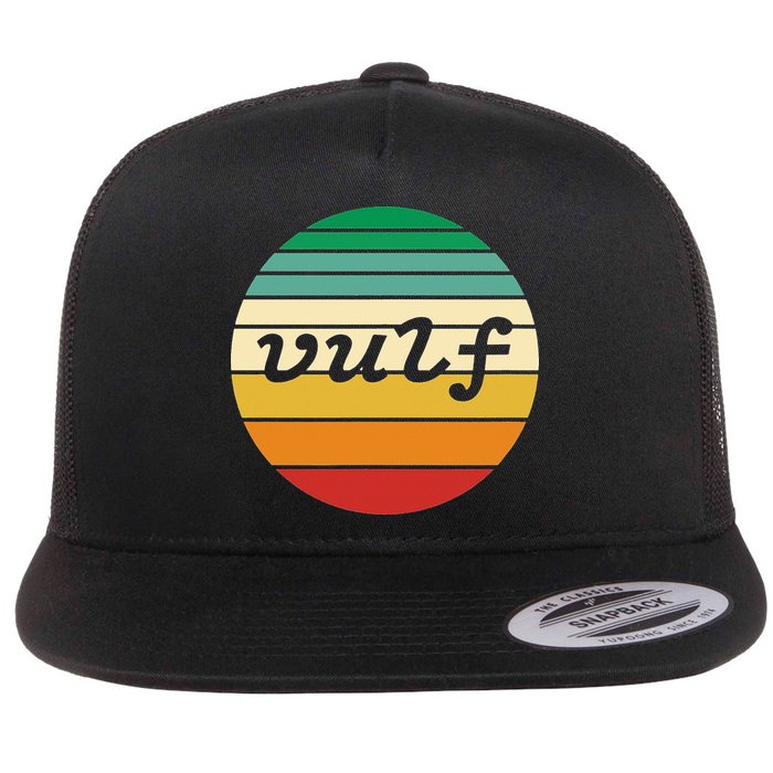 Vulf Retro Sunset Vulfpeck Design Flatbill Hat