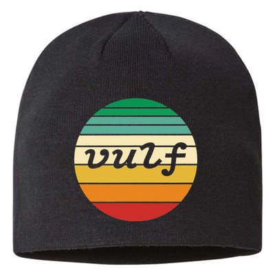 Vulf Retro Sunset Vulfpeck Design Sustainable Beanie