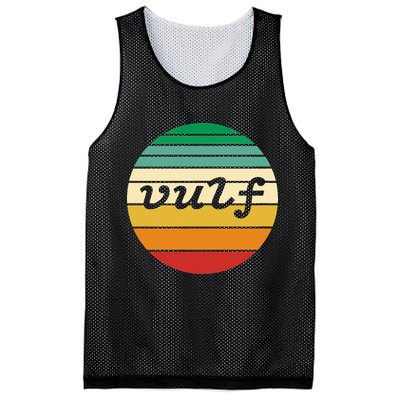Vulf Retro Sunset Vulfpeck Design Mesh Reversible Basketball Jersey Tank