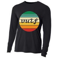 Vulf Retro Sunset Vulfpeck Design Cooling Performance Long Sleeve Crew