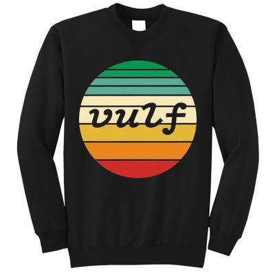Vulf Retro Sunset Vulfpeck Design Tall Sweatshirt
