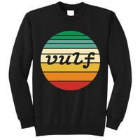 Vulf Retro Sunset Vulfpeck Design Tall Sweatshirt