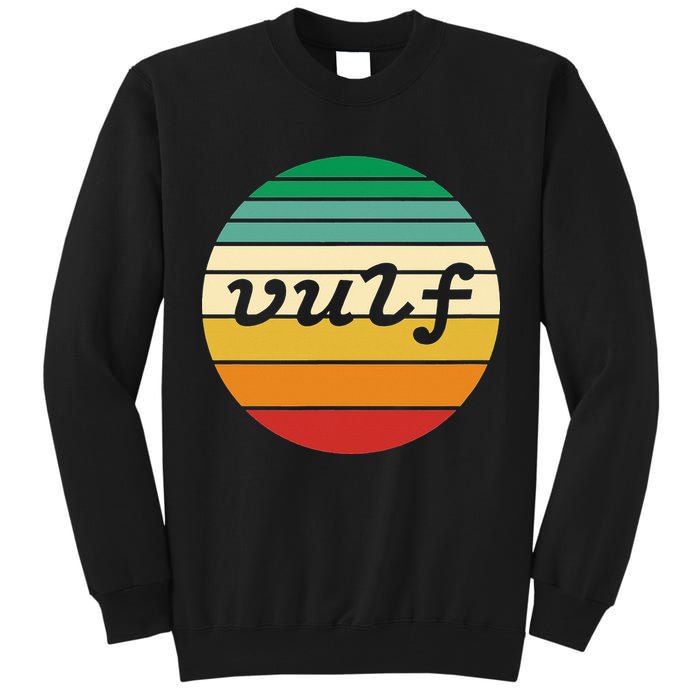 Vulf Retro Sunset Vulfpeck Design Tall Sweatshirt