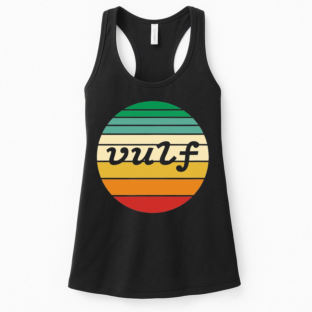 Vulf Retro Sunset Vulfpeck Design Womens Tank Top