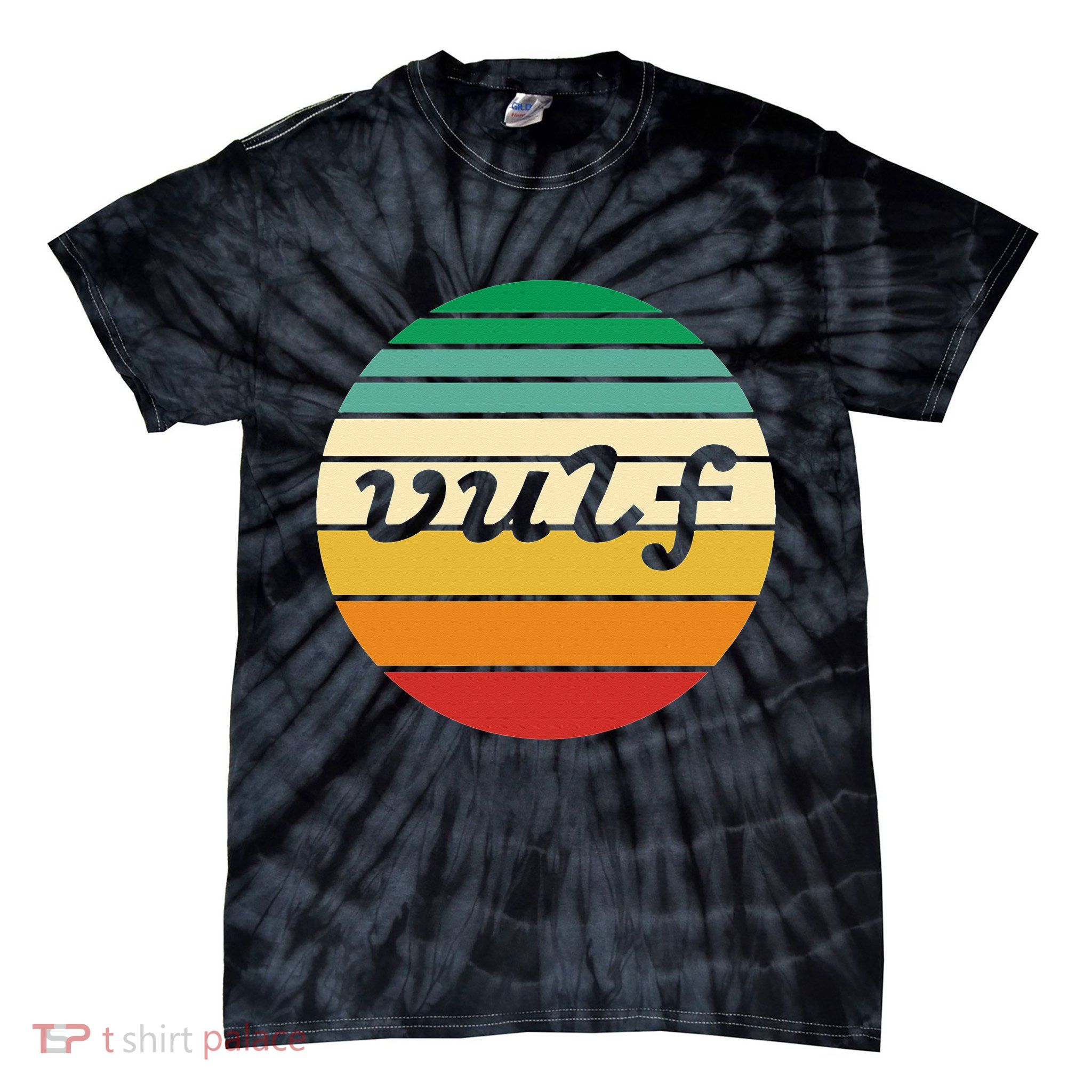 Vulf Retro Sunset Vulfpeck Design Tie-Dye T-Shirt