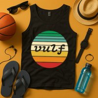 Vulf Retro Sunset Vulfpeck Design Tank Top
