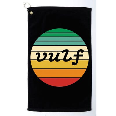 Vulf Retro Sunset Vulfpeck Design Golf Towel