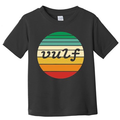 Vulf Retro Sunset Vulfpeck Design Toddler T-Shirt