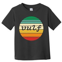 Vulf Retro Sunset Vulfpeck Design Toddler T-Shirt