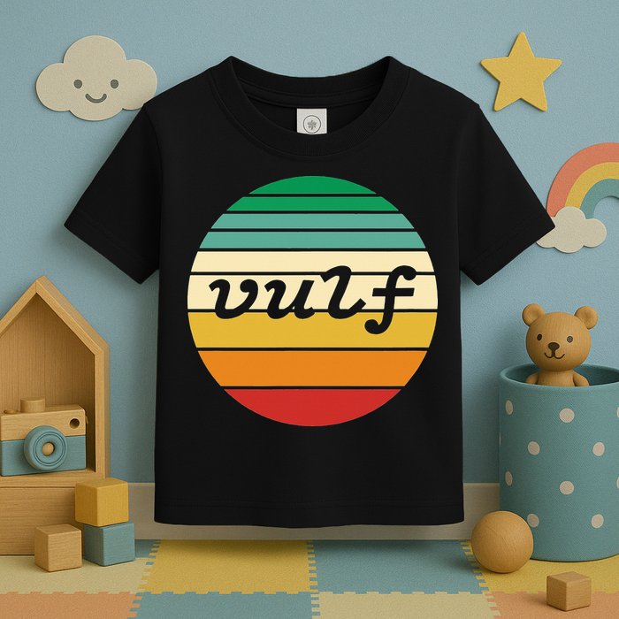 Vulf Retro Sunset Vulfpeck Design Toddler T-Shirt