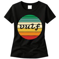 Vulf Retro Sunset Vulfpeck Design Womens T-Shirt