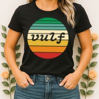 Vulf Retro Sunset Vulfpeck Design Womens T-Shirt