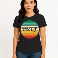 Vulf Retro Sunset Vulfpeck Design Womens T-Shirt
