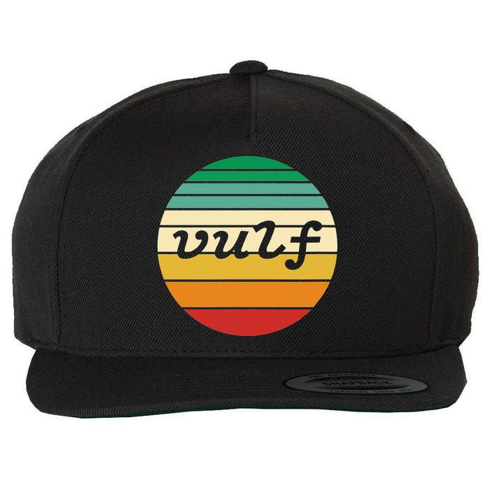 Vulf Retro Sunset Vulfpeck Design Wool Snapback Cap