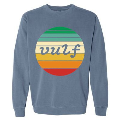 Vulf Retro Sunset Vulfpeck Design Garment-Dyed Sweatshirt