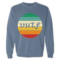 Vulf Retro Sunset Vulfpeck Design Garment-Dyed Sweatshirt
