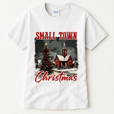Vintage Retro Small Town Christmas Tall T-Shirt
