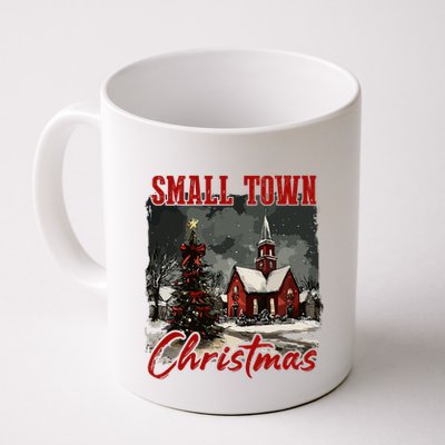 Vintage Retro Small Town Christmas Mug