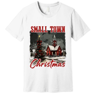 Vintage Retro Small Town Christmas Premium T-Shirt