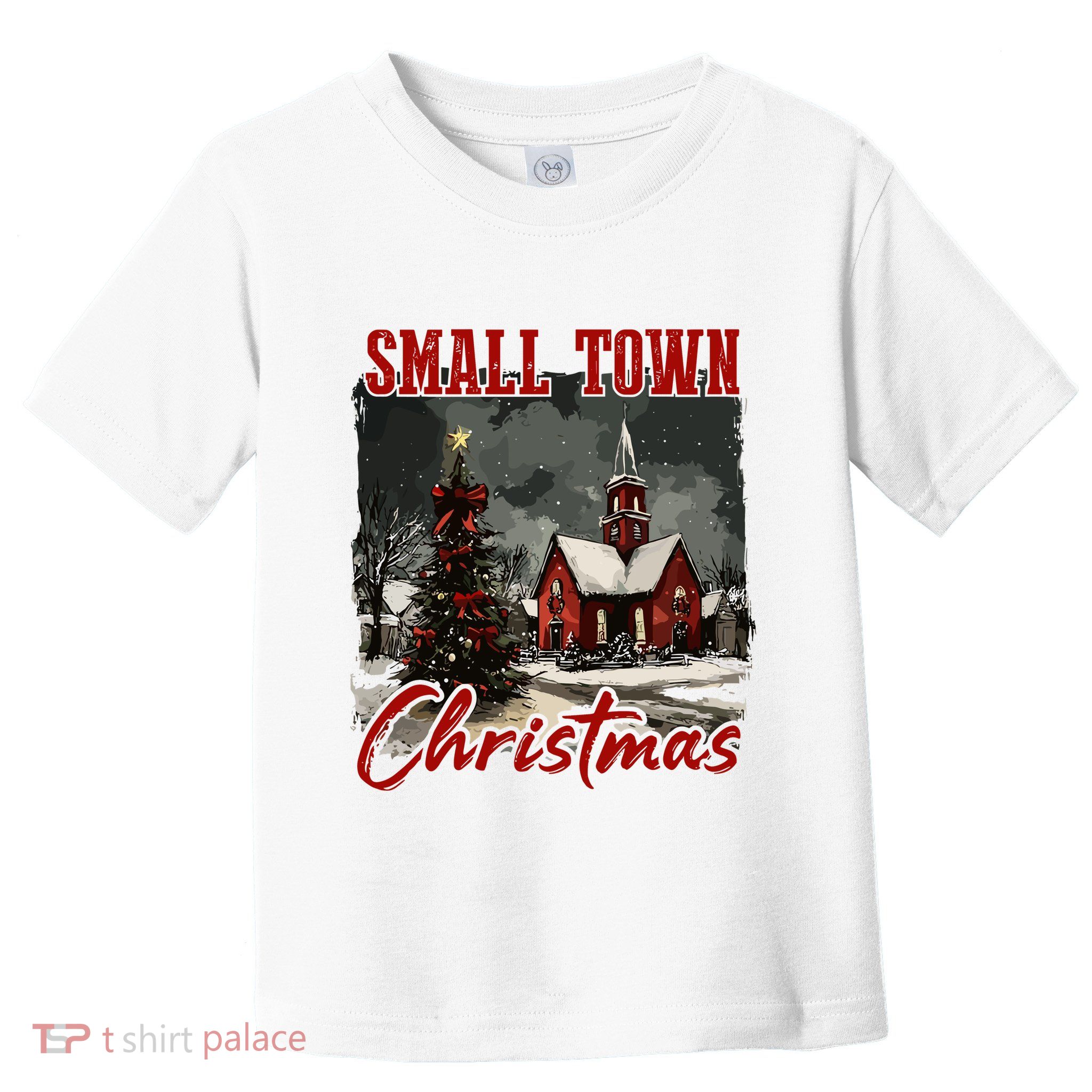Vintage Retro Small Town Christmas Toddler T-Shirt
