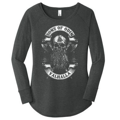 Vikings Rise Sons Of Odin Vikings Nordish Odin Thor Women's Perfect Tri Tunic Long Sleeve Shirt