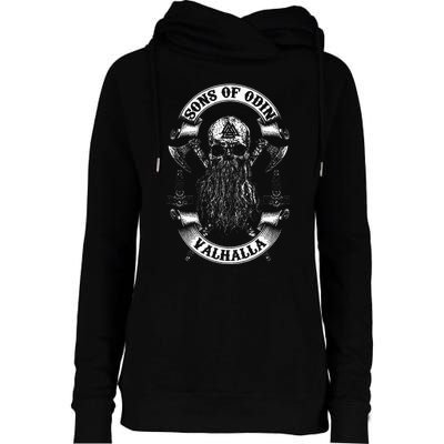 Vikings Rise Sons Of Odin Vikings Nordish Odin Thor Womens Funnel Neck Pullover Hood