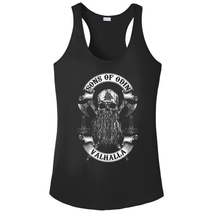 Vikings Rise Sons Of Odin Vikings Nordish Odin Thor Ladies PosiCharge Competitor Racerback Tank