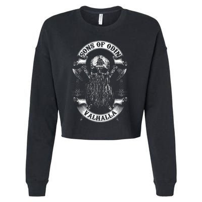 Vikings Rise Sons Of Odin Vikings Nordish Odin Thor Cropped Pullover Crew