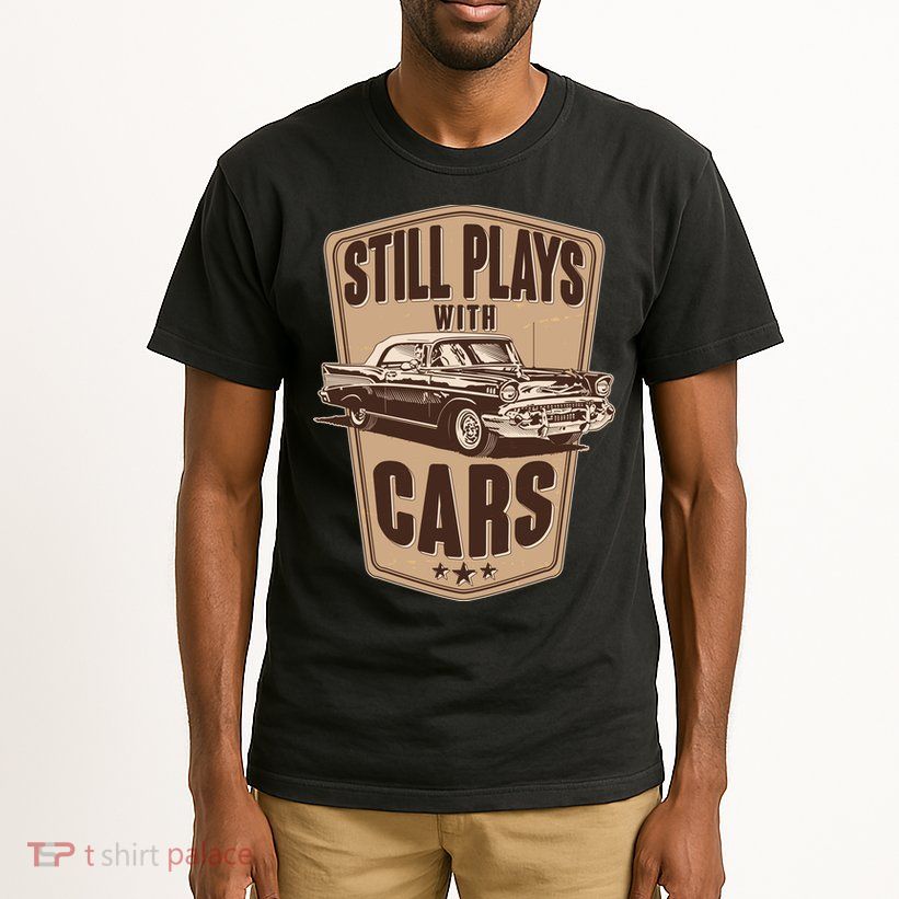 Vintage Retro Still Plays With Cars Tall T-Shirt
