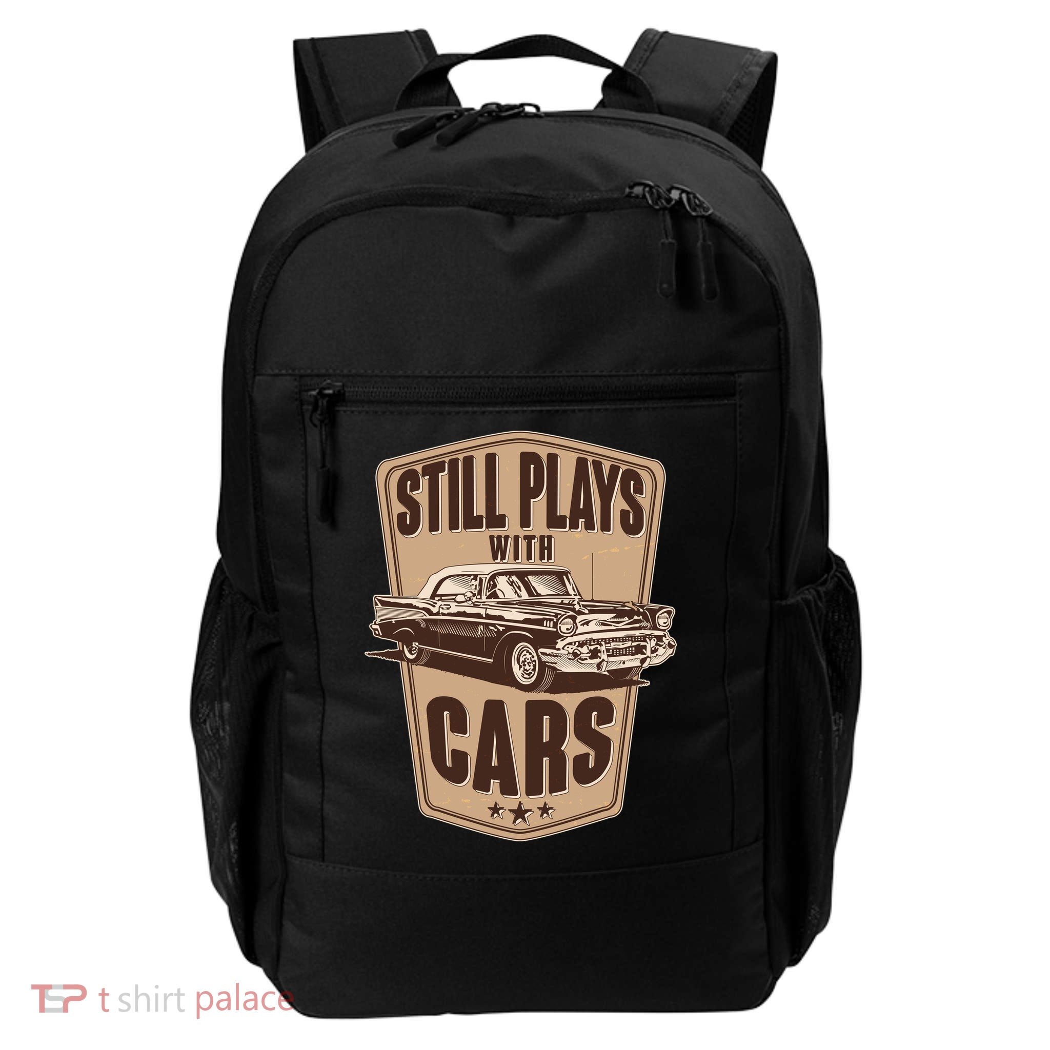 Vintage Retro Still Plays With Cars Backpack