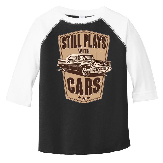Vintage Retro Still Plays With Cars Toddler Fine Jersey T-Shirt