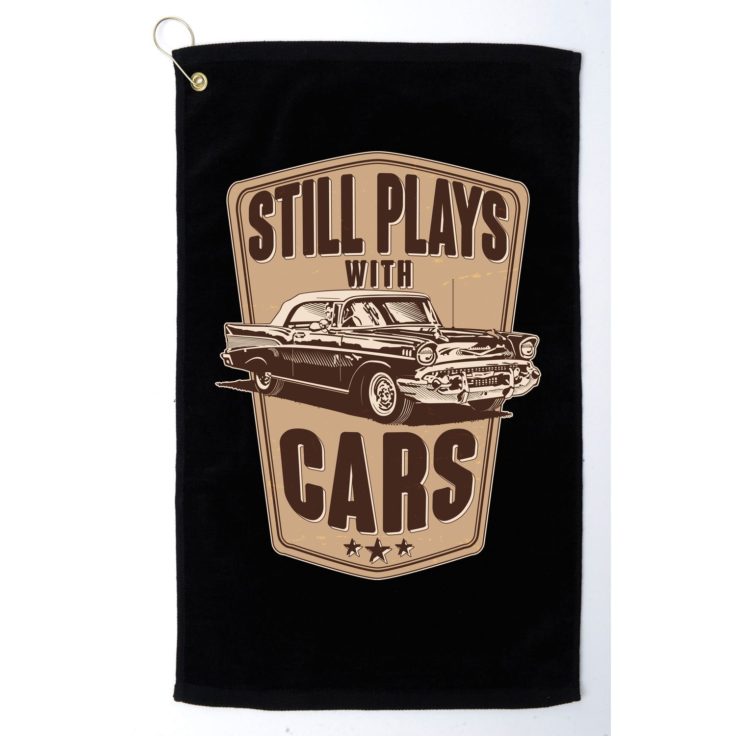 Vintage Retro Still Plays With Cars Golf Towel