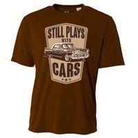 Vintage Retro Still Plays With Cars Cooling Performance Crew T-Shirt